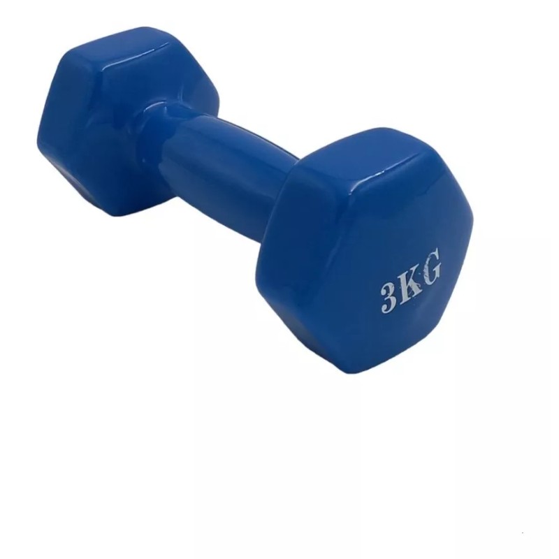 Patagonia Home Mancuernas Hexagonales De Caucho 3 Kg Gym