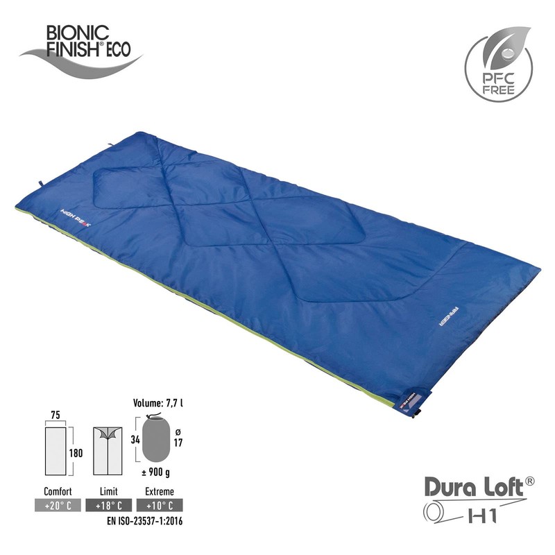High Peak Ranger Summer Trekking Sleeping Bag 900 g Lightweight