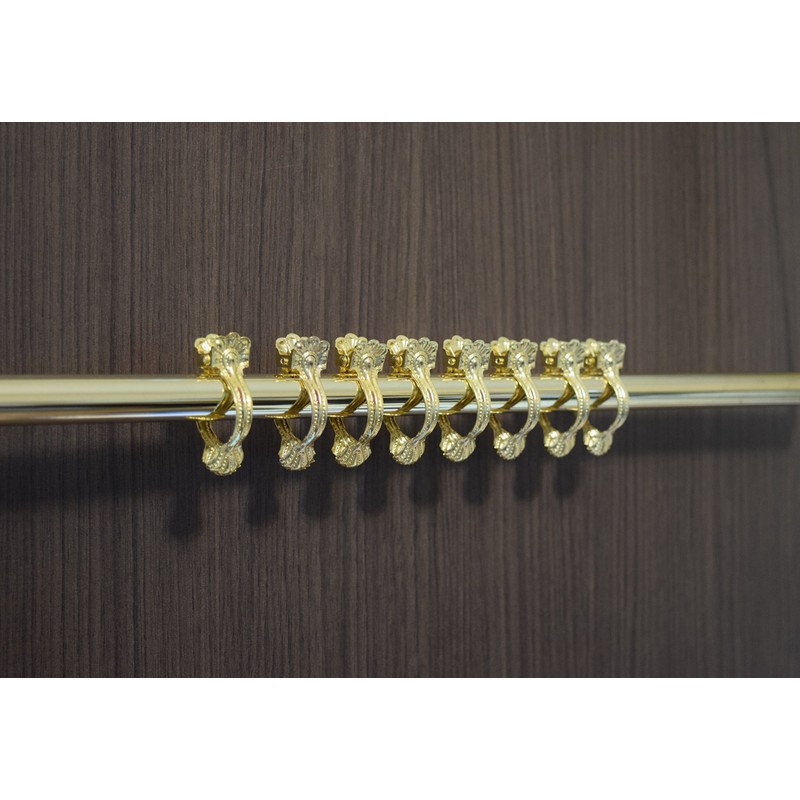 Japan Commerce Shell Curtain Clip, Gold, 1.0 inches (25 mm),