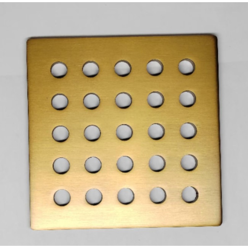 HOLGE 3.75 INCH Square Shower Drain Cover 95MM Floor Drain
