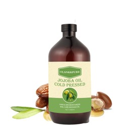 32 fl oz 100% reines Jojoba-Trägeröl – unraffiniert, hexanfrei, kaltgepresst für Haut, Gesicht, Haare, Nägel und Massage