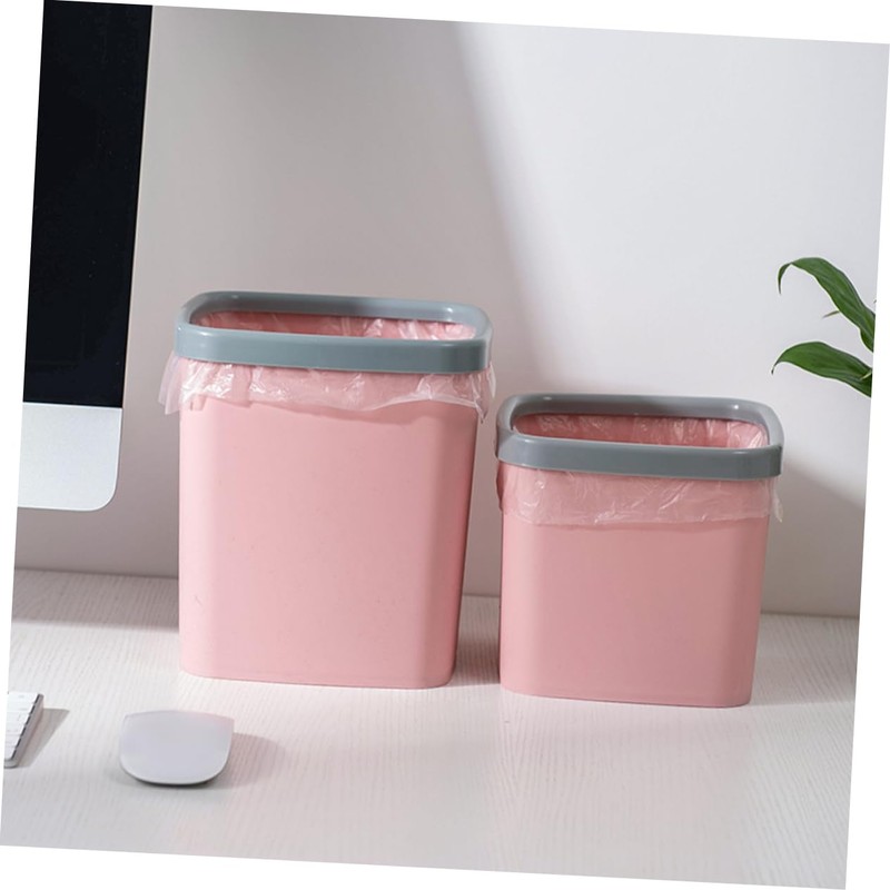 Outanaya 2pcs Desktop Trash Can Waste Bin for No Lid