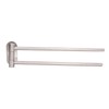 Stainless Steel Toilet Paper Bracket Single Seat 2 Poles Rotatable