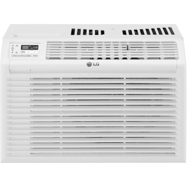 LG 6,000 BTU Window Conditioner, 250 Sq.Ft. (10' x 25' Room Size), Quiet Operation, Electronic Control with Remote, 2 Cooling & Fan Speeds, 2-Way Air Deflection, Auto Restart, 115V, White