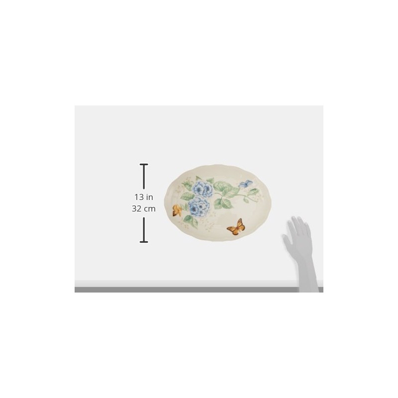 Lenox Butterfly Meadow 16-Inch Platter, White -
