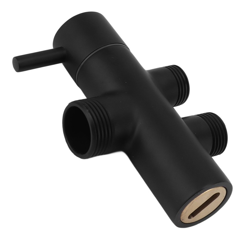 Shower Head Diverter Black Rustproof Leakproof Wall Mounted Shower Arm