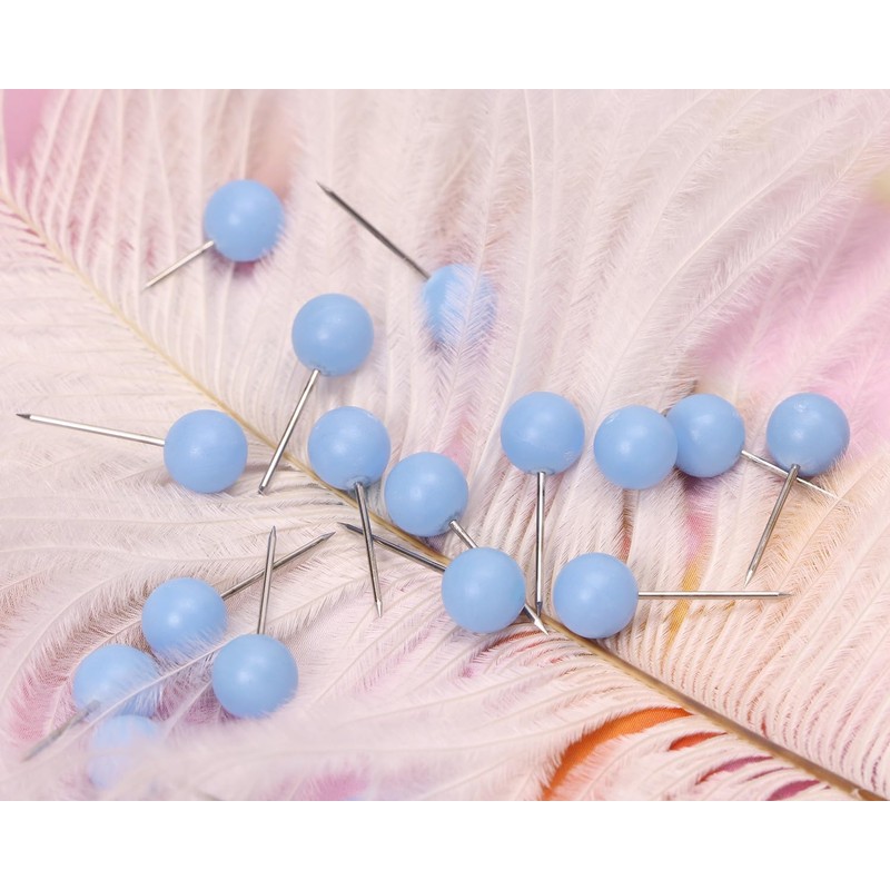 Tupalizy 100PCS 1/4 Inch Small Round Head Map Tacks Pins