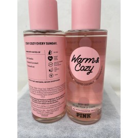 Victoria's Secret Pink With a Splash Warm & Cozy Body Mist 8.4 fl oz - 2 Pack