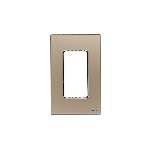 Leviton Placa de Kristal 26000-CDD para accesorios de línea Decora,