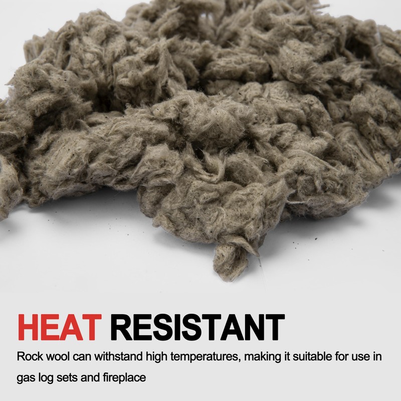 Rock Wool for Gas Log, 6 oz/Bag,Gas Fireplace logs Compatible
