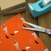 GRAPHICS & MORE Stylish Red Foxy Fox Gift Wrap Wrapping
