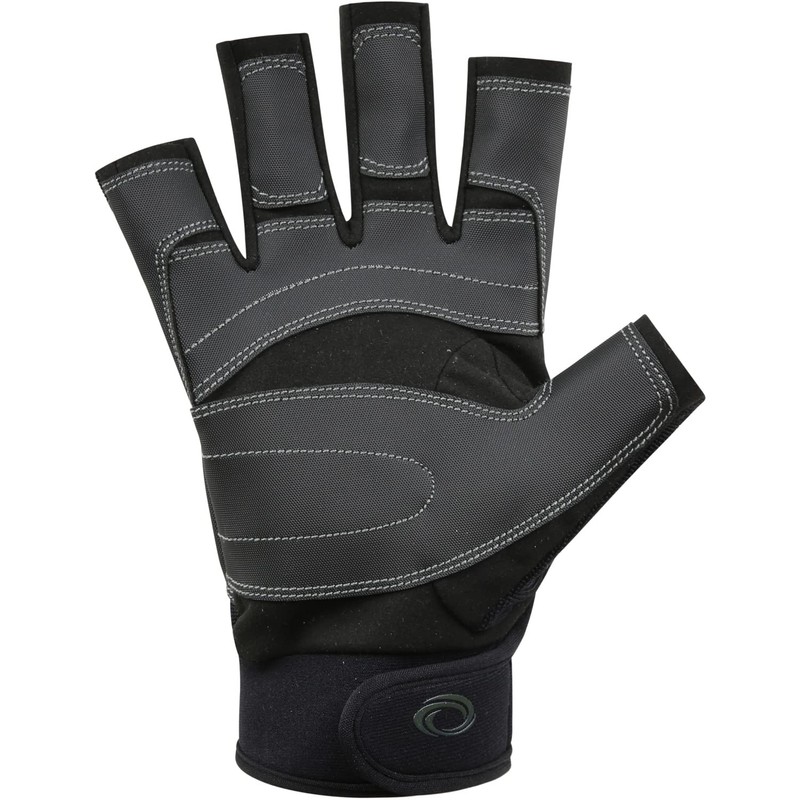 Typhoon Junior Raceline 2.0 Half Finger Sailing Gloves - Black