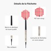 Pack of 12 Darts with Plastic Tip, Soft Darts Set,