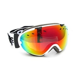 RAVS - Skiing Goggles, Colour: - Red-Lasergold