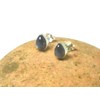 Art Gecko Fiery Pear Shaped LABRADORITE Sterling Silver Gemstone Stud