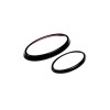 autotrim000 Gloss Black Front Rear Emblem Badge Logo Trim 2PCS
