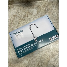 aqua plumb New Aqua Plumb Single Handle Kitchen Utility Garden Sink Faucet Brilliant Chrome