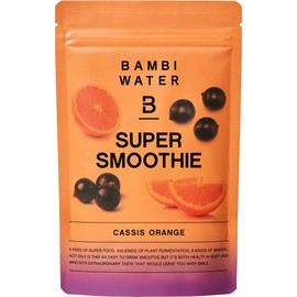 BAMBI WATER スーパースムージー 200g スムージー 置き換えダイエット スーパーフード 酵素ドリンク 低カロリー 食物繊維 レアシュガー 甘い (カシスオレンジ味)