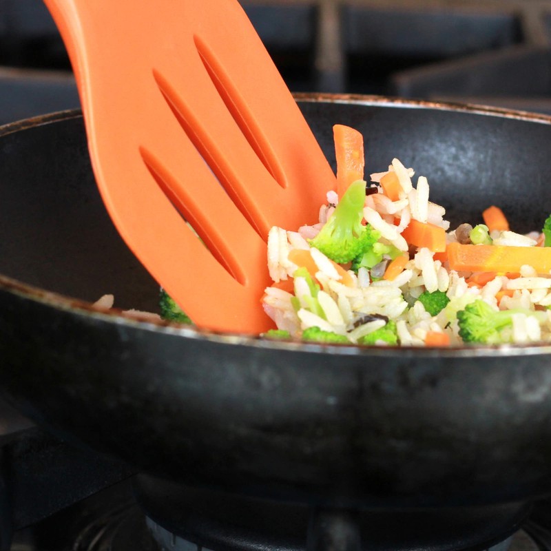 Chef Craft Premium Silicone Turner, 11.75", Orange