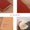 Leather Journal Refillable Notebook,6 Ring Diary Binder Portfolio Notebook Office