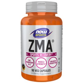 NOW Foods Sports Nutrition, ZMA (Zinc, Magnesium and Vitamin B-6), Enhanced Absorption, Sports Recovery*, 90 Capsules