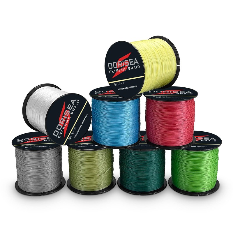 Dorisea Extreme Braid 100% Pe Braided Fishing Line 1000m 6-500lb