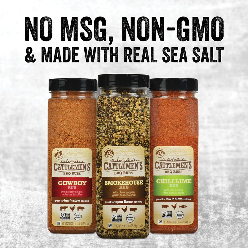 Cattlemen's Cowboy Rub, 27.25 oz - One 27.25 Ounce Container