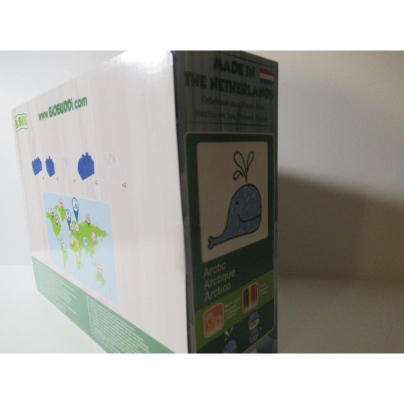 BiOBUDDi Building Blocks - Arctic Whale - 12 Pieces -