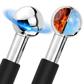 CGBE Facial Ice Globes, Pack of 2 Stainless Steel Face Rollers, Cooling for Face, Neck & Eyes, Ice Balls for Face Massage, Reduce Swelling and Dark Circles, Improve Blood Circulation