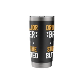 Drum Major Brother Supportive Brother Of A Drum Major Bro Stainless Steel Insulated Tumbler
