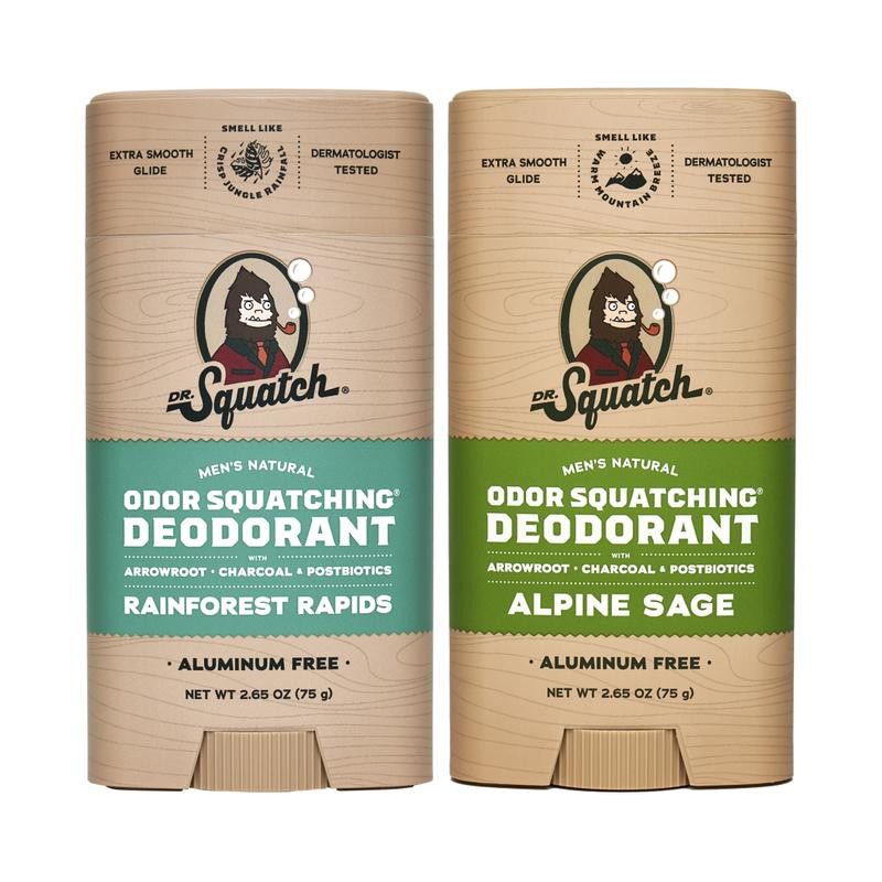 Deodorant 2-Pack - Dr. Squatch - Body Care For Men:_Woodsy