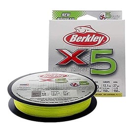 Berkley X5 150M Fluro Grün Geflochtene Schnur