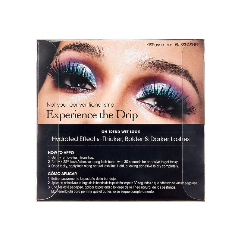 KISS Lash Drip False Eyelashes, Spiky X Boosted Volume, Unique