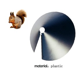 Wrap Around Squirrel Baffle Universal Squirrel Proof Baffle Foldable Squirrel Guard Baffles Bird Feeder Station Protection Deter Squirrels Rodents Chipmunks (14 inch)