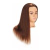 Hairingrid Maniqui Cabeza Cabello Natural Castaño Oscuro 55cm Hairingri
