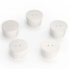 stonyLab Double Hole Rubber Stoppers 5 Pack Airtight 7# Natural