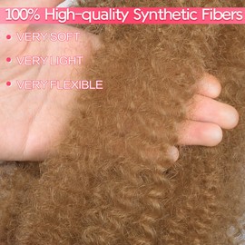 Marley Twist Braiding Hair 12Inch 3Packs Pre-Separated Springy Afro Twist Braiding Hair Extensions Pre Stretched (12 Inch,3Pack,#27)