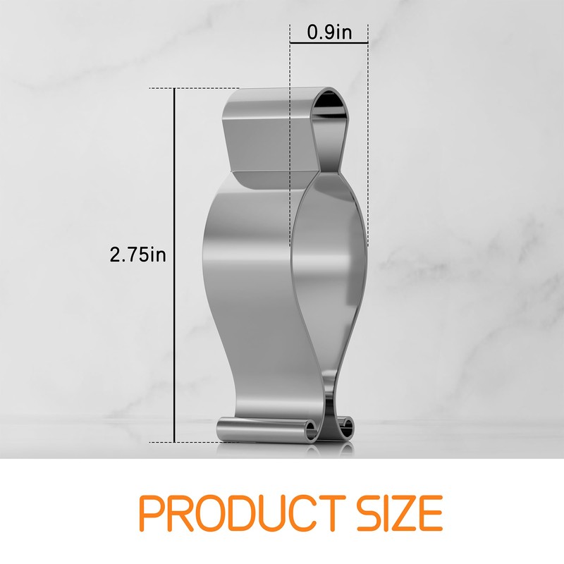6 Pack Towel Clips for Kitchen, Stainless Steel Towel Holder