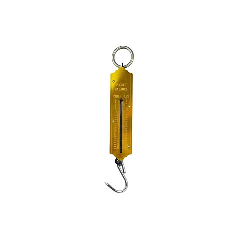 Spring Balance Scales 50KG Hanging Hook Handheld Metal Weighing Scale