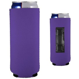Blank Magnetic Slim Can Coolie (Purple, 2 Pack)