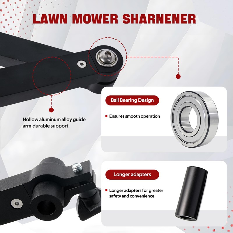 Aurorasters Lawnmower Blade Sharpener & Mower Blade Balancer