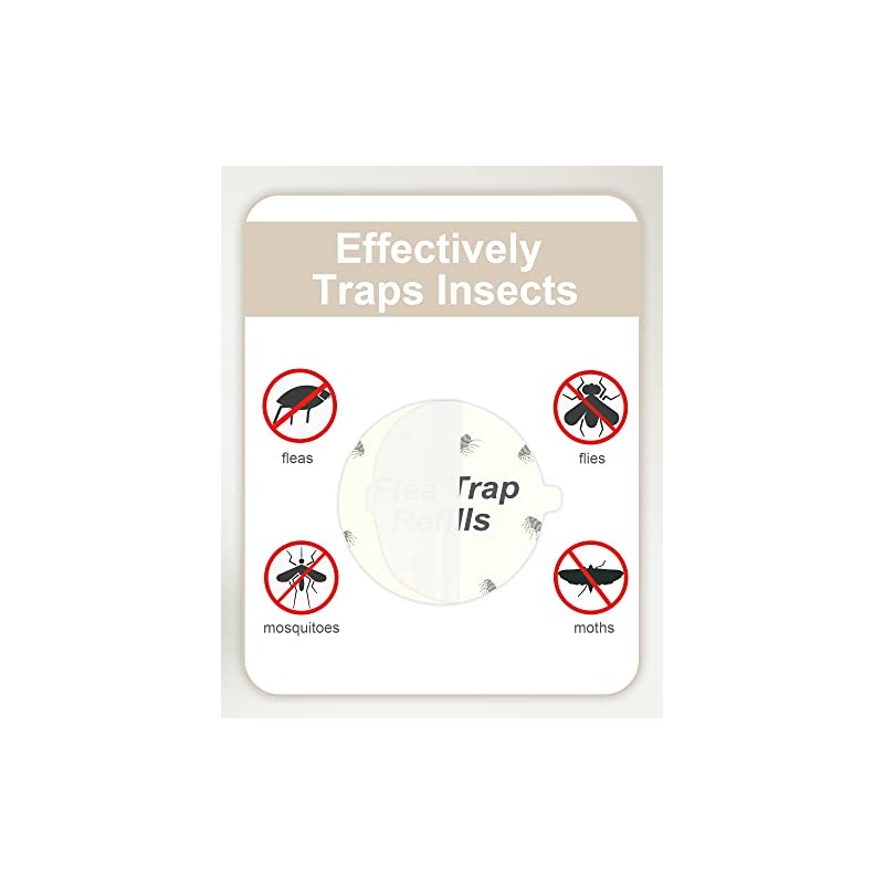 20 Pack Flea Trap Replacement Glue Boards - Sticky Pads