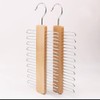 【WOODEN 360 DEGREE ROTATING ORGANIZER】20 PCS CLOSET STORAGE CAPACITY FOR