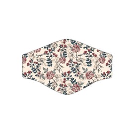 History & Heraldry Botanical Floral on Cream Face Mask, M, Multi- Color
