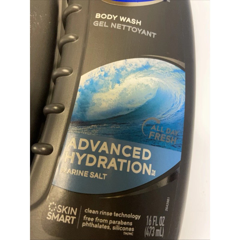 Dial 2~Dial For Men Advanced Hydration Marine Salt Body Wash
