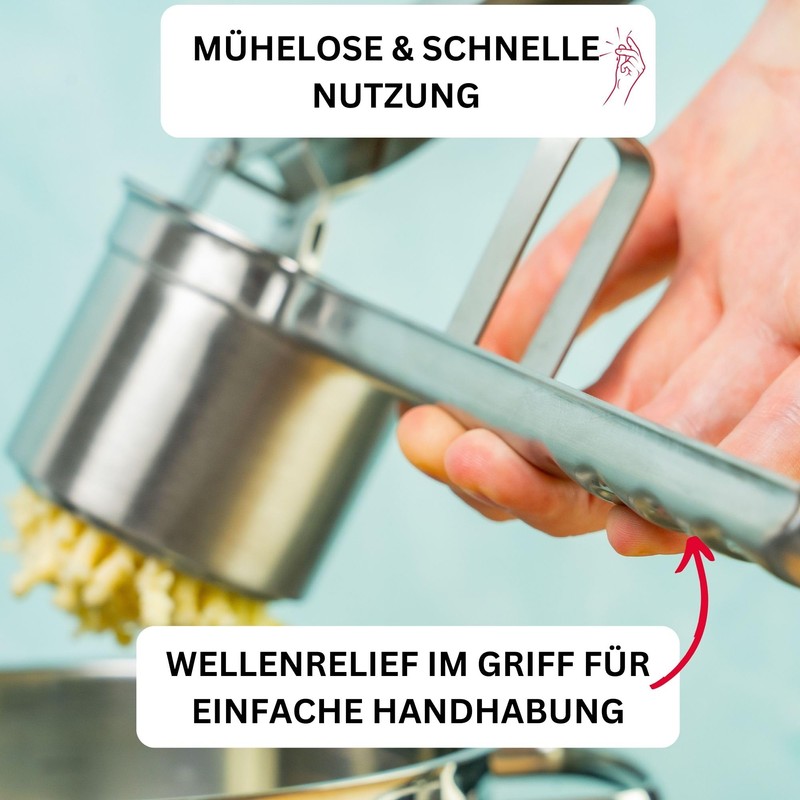 Westmark potato / spaetzle press, with 4 interchangeable perforated discs,