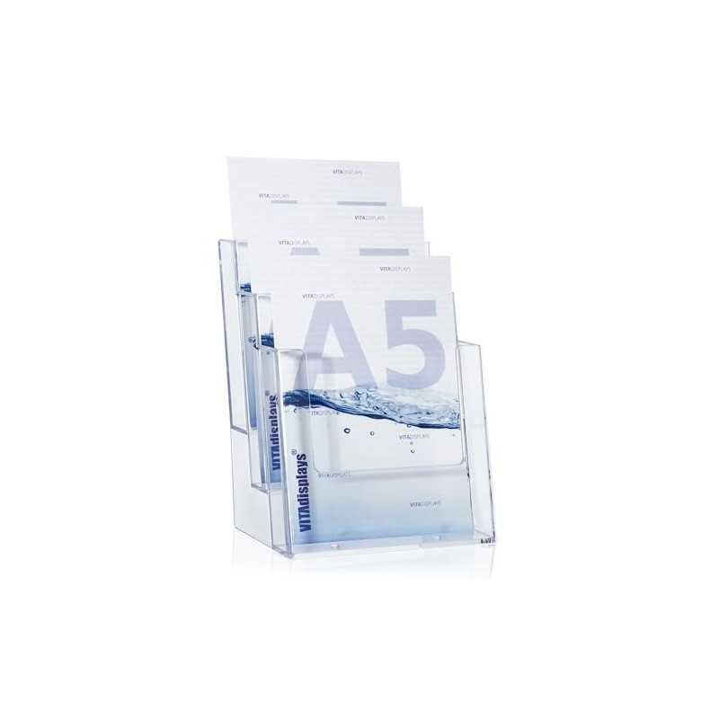 taymar 3 Compartment A5 Leaflet Stand