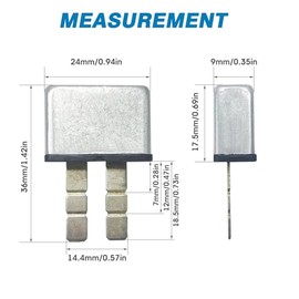 GLOSO GLOSO E311 UCB Automotive Circuit Breaker, Type 1, Snap Off 3 Sections ATC Balde Terminal15A,1 pack