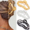 BARTOSI Gold Claw Clips Metal Hair Claw Clips Medium Hair