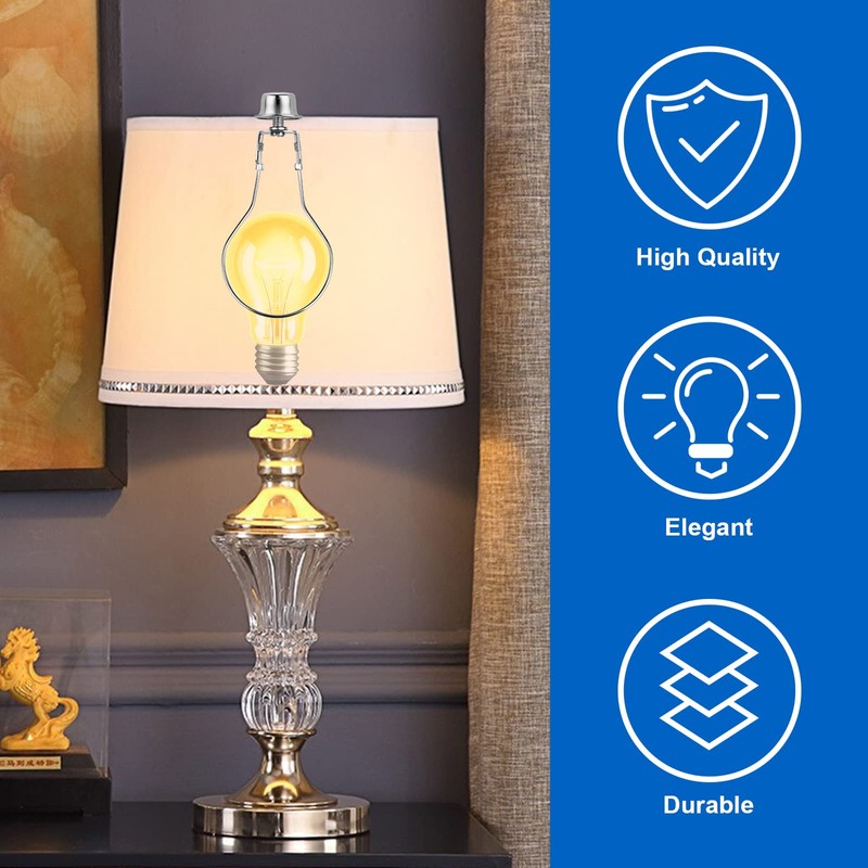 2 PACK Lamp Shade Light Bulb Clip Adapter, WEAVERBIRD Lamp